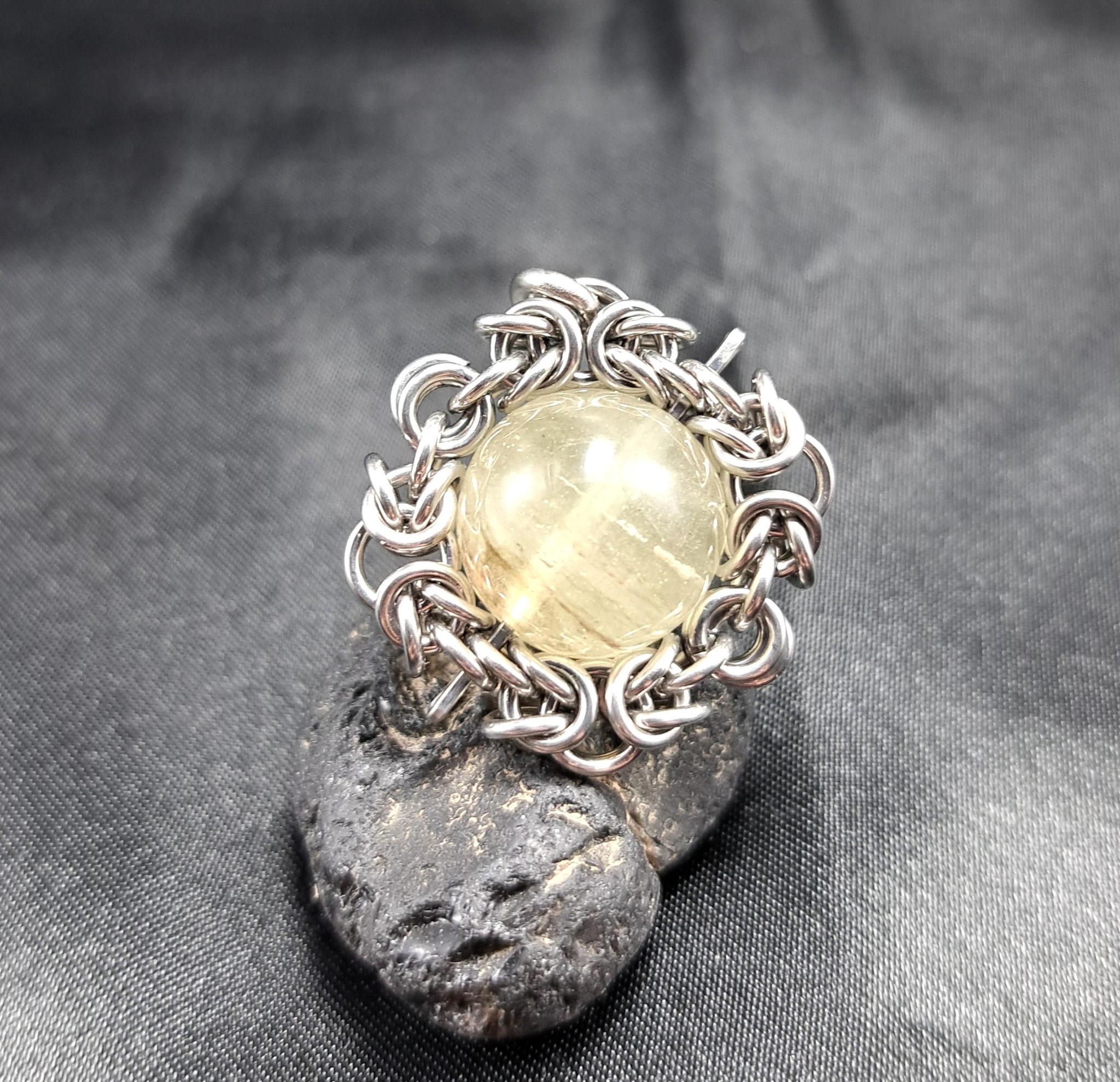 大珠！ リビアングラス　ペンダントトップ