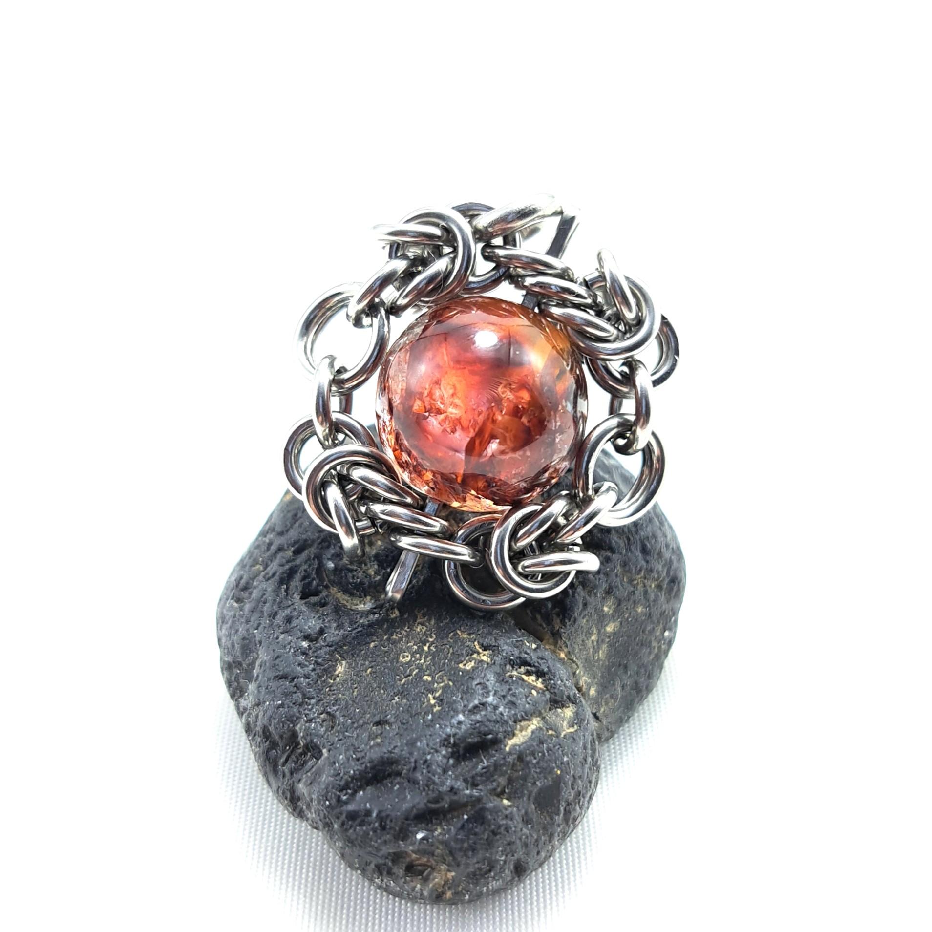 発色抜群! 錦鯉水晶 （ライモナイトインクォーツ） ペンダントトップ