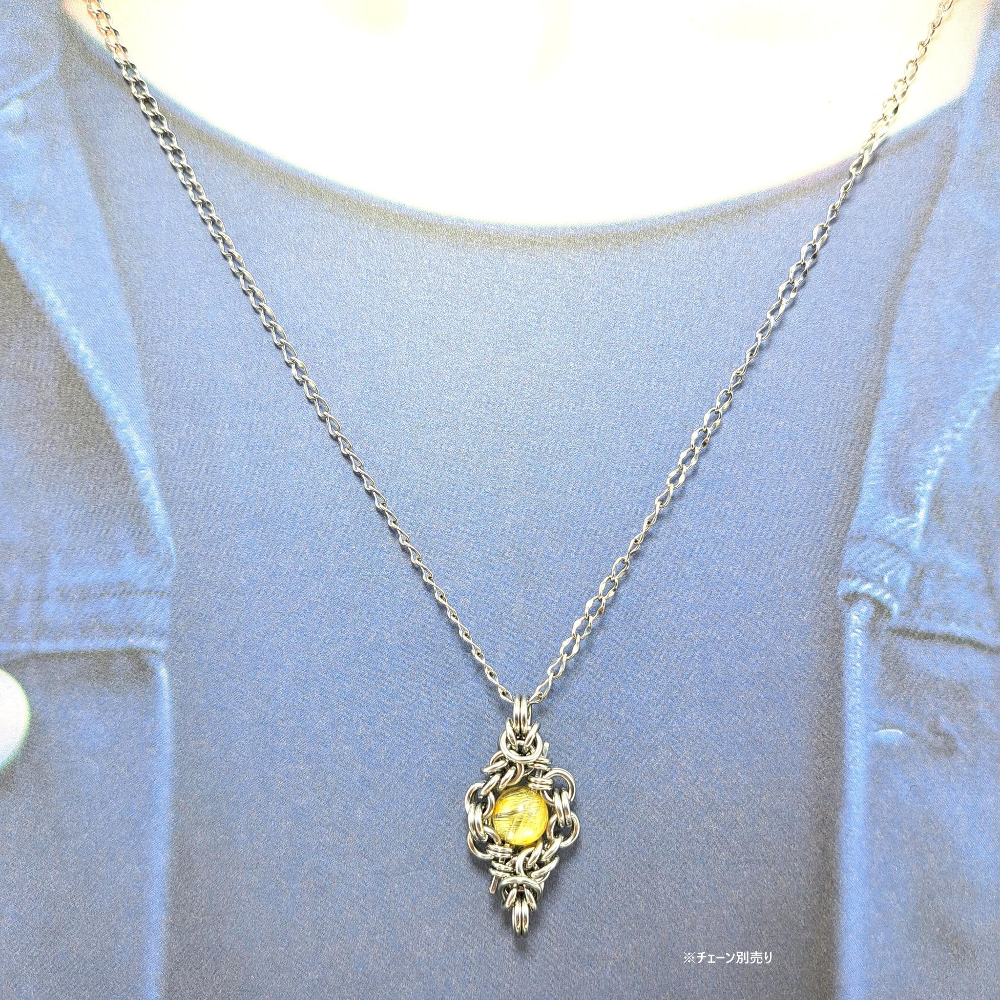 ゴールドルチルクォーツ ペンダントトップ｜天然石 ルチルクォーツ | 6枚目