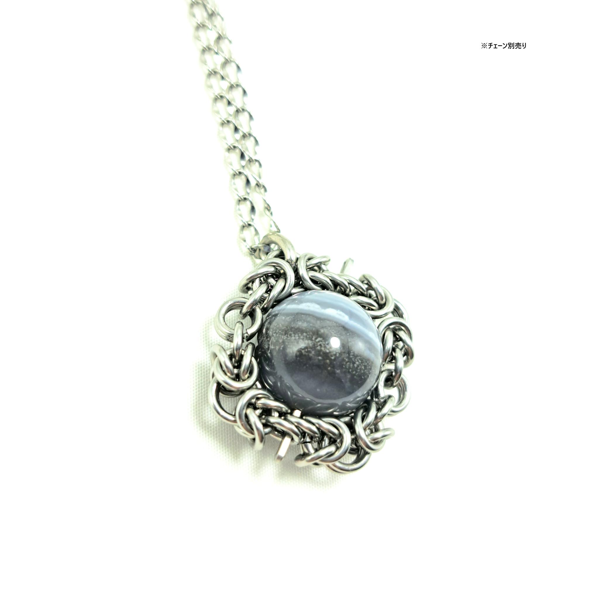 自然が織りなす芸術! ストライプ ブルー オパール　ペンダントトップ | 2枚目