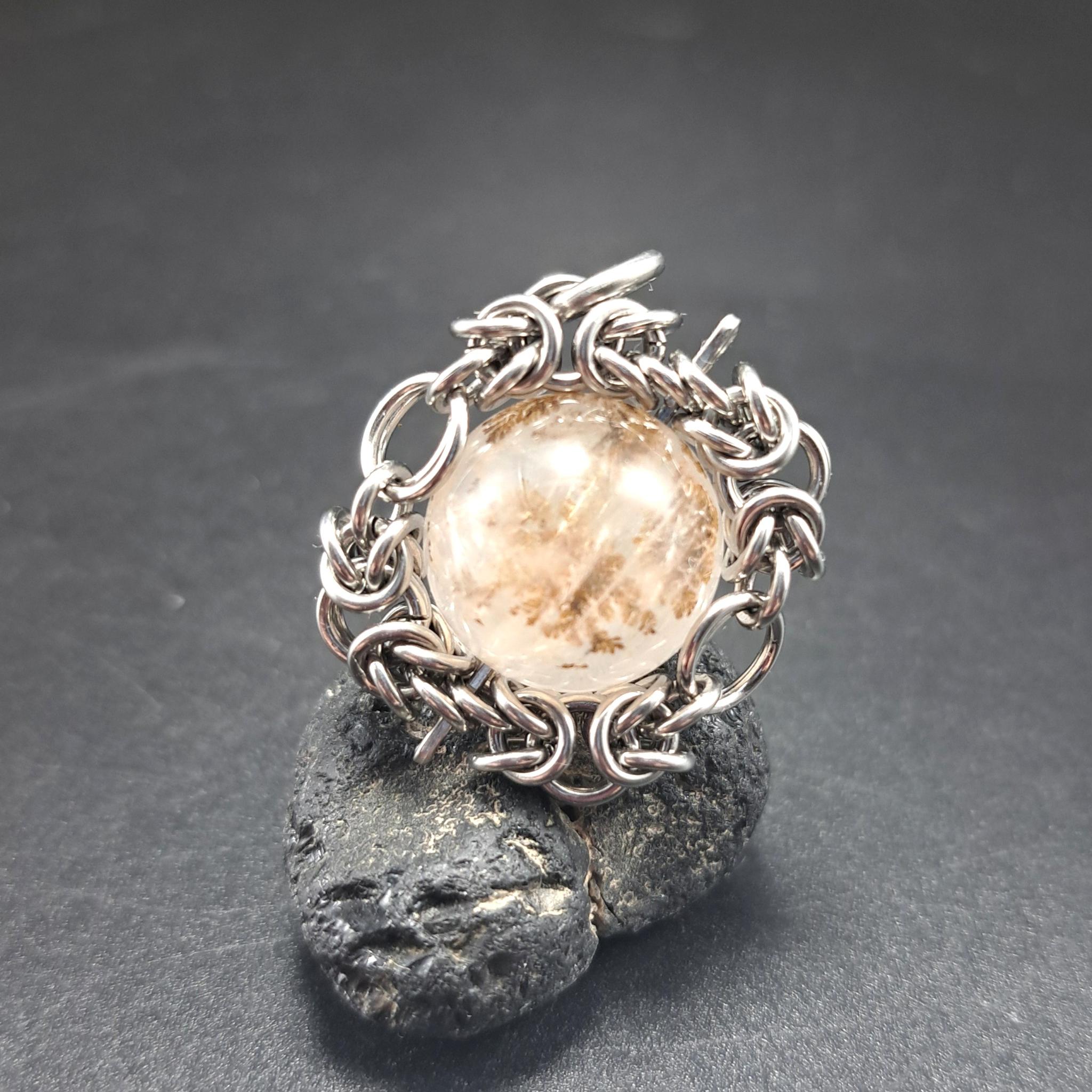 自然の芸術品! デンドリッククォーツ　ペンダントトップ1枚目の画像