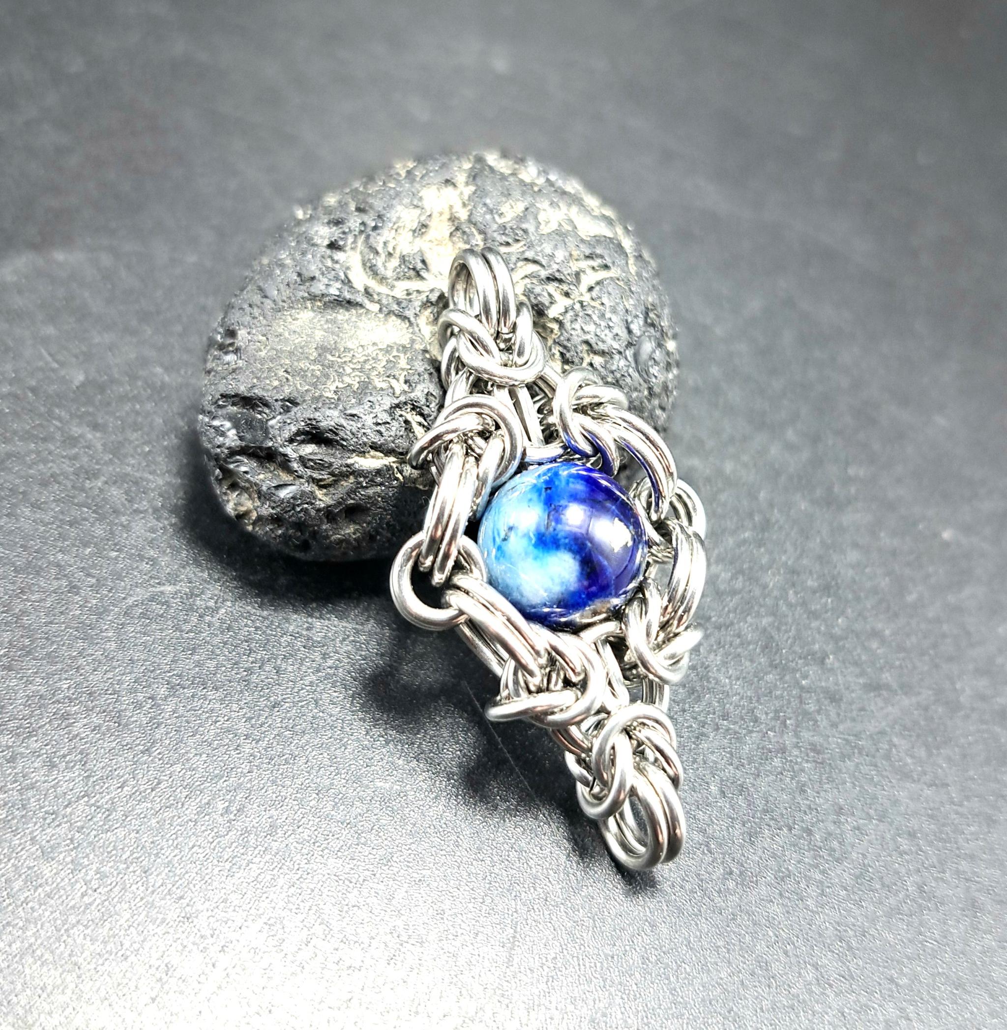 希少石! ラピスラズリ ハックマナイト ペンダントトップ