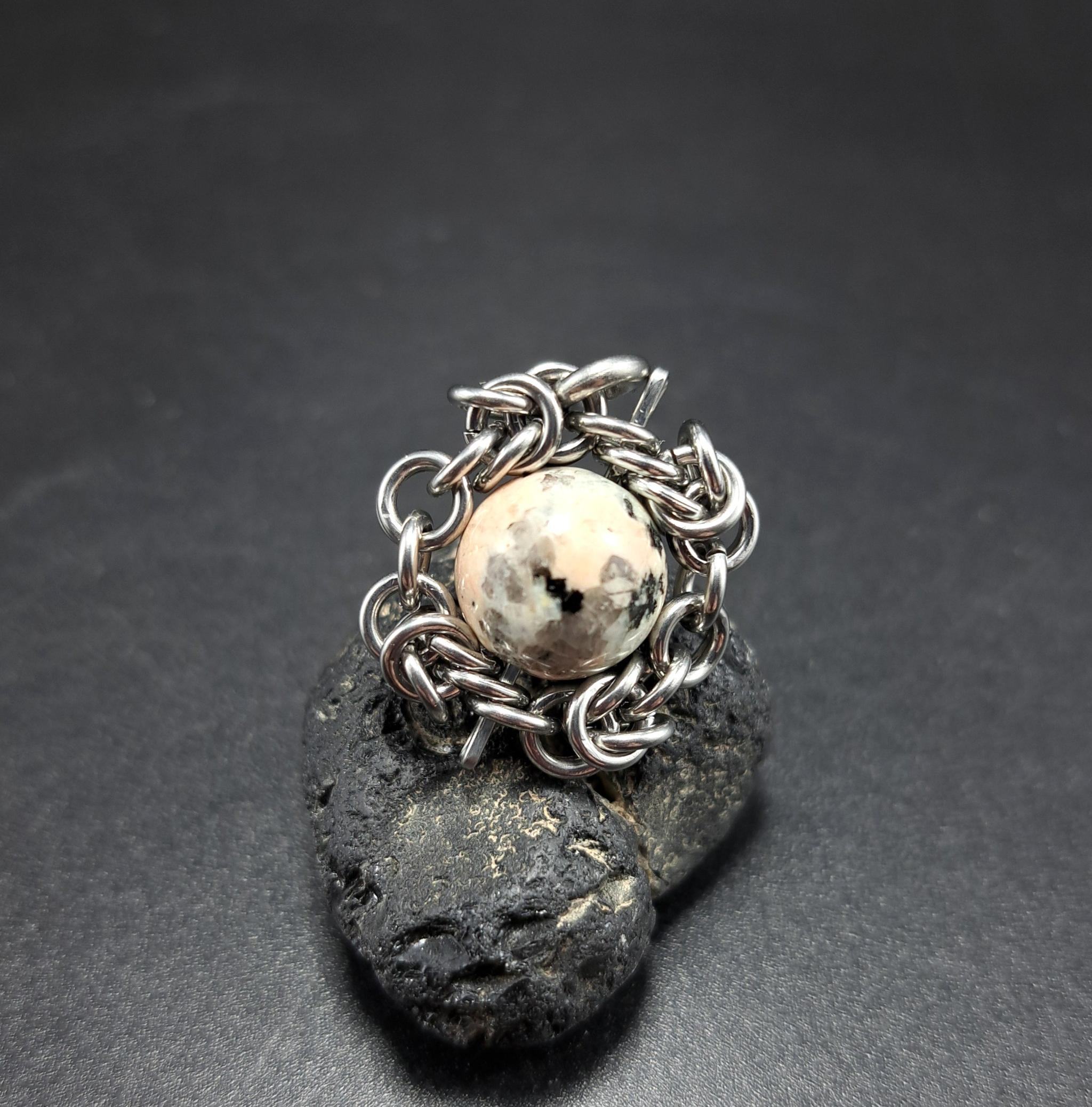 和風な模様が綺麗! 皇妃紅雲石( 龍王石 ) ペンダントトップ1枚目の画像