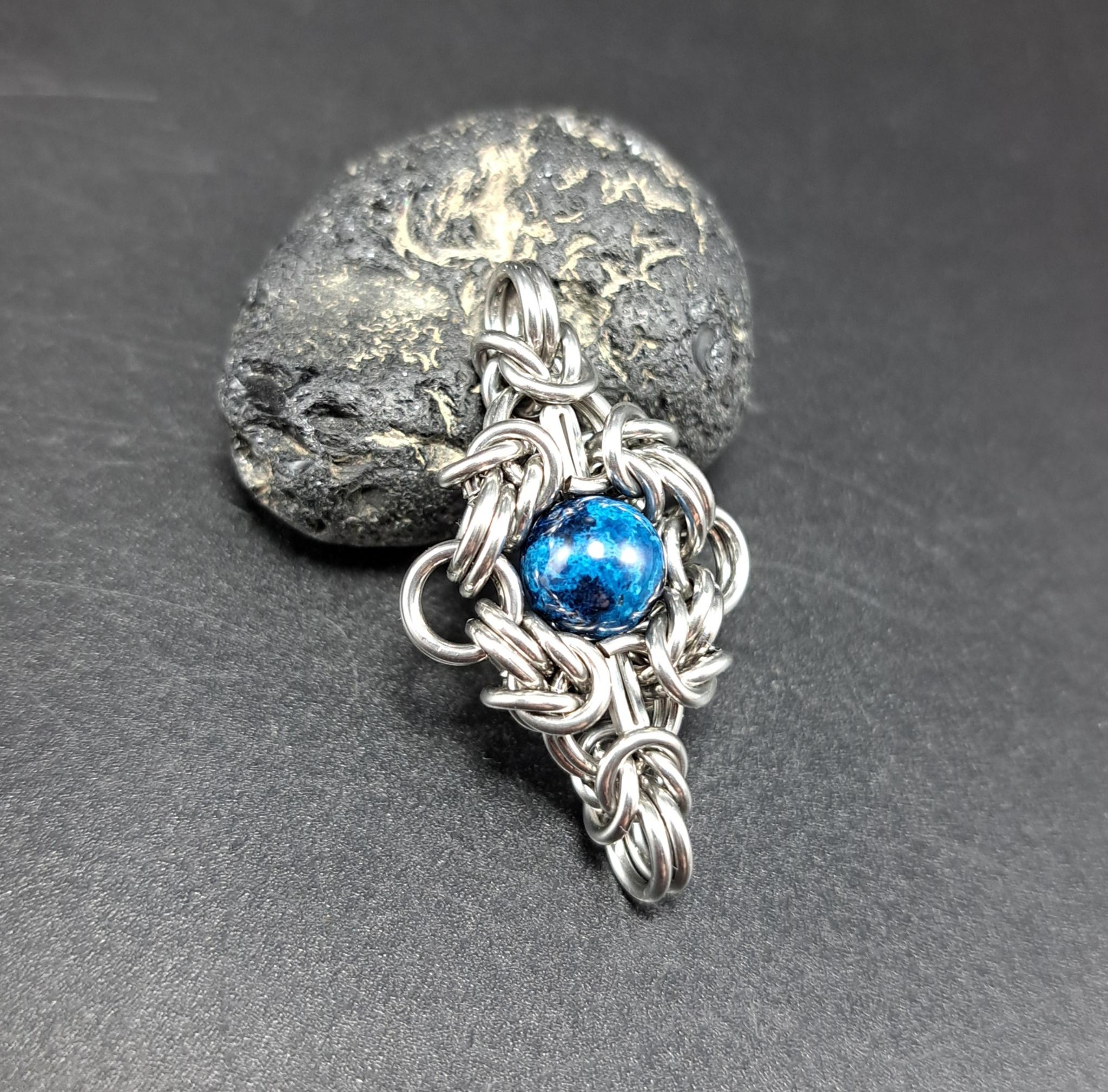 珍しいブルータイプ! クリソコラ　ペンダントトップ