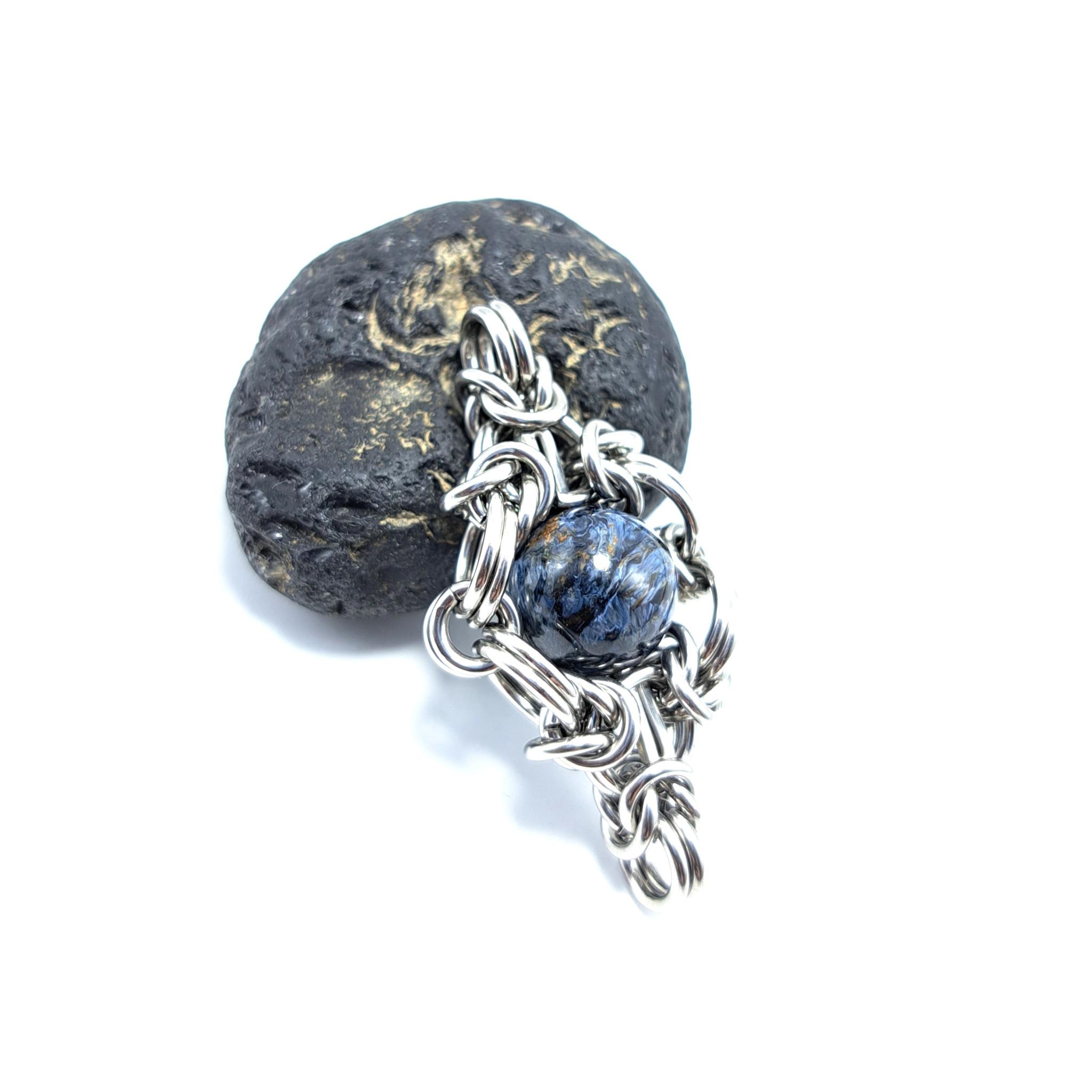 ブルーピータサイト（ テンペストストーン ）　ペンダントトップ