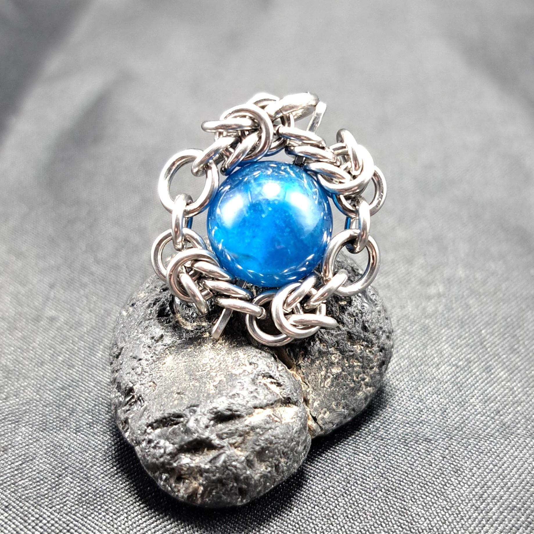 高発色! ディープブルー アパタイト　ペンダントトップ