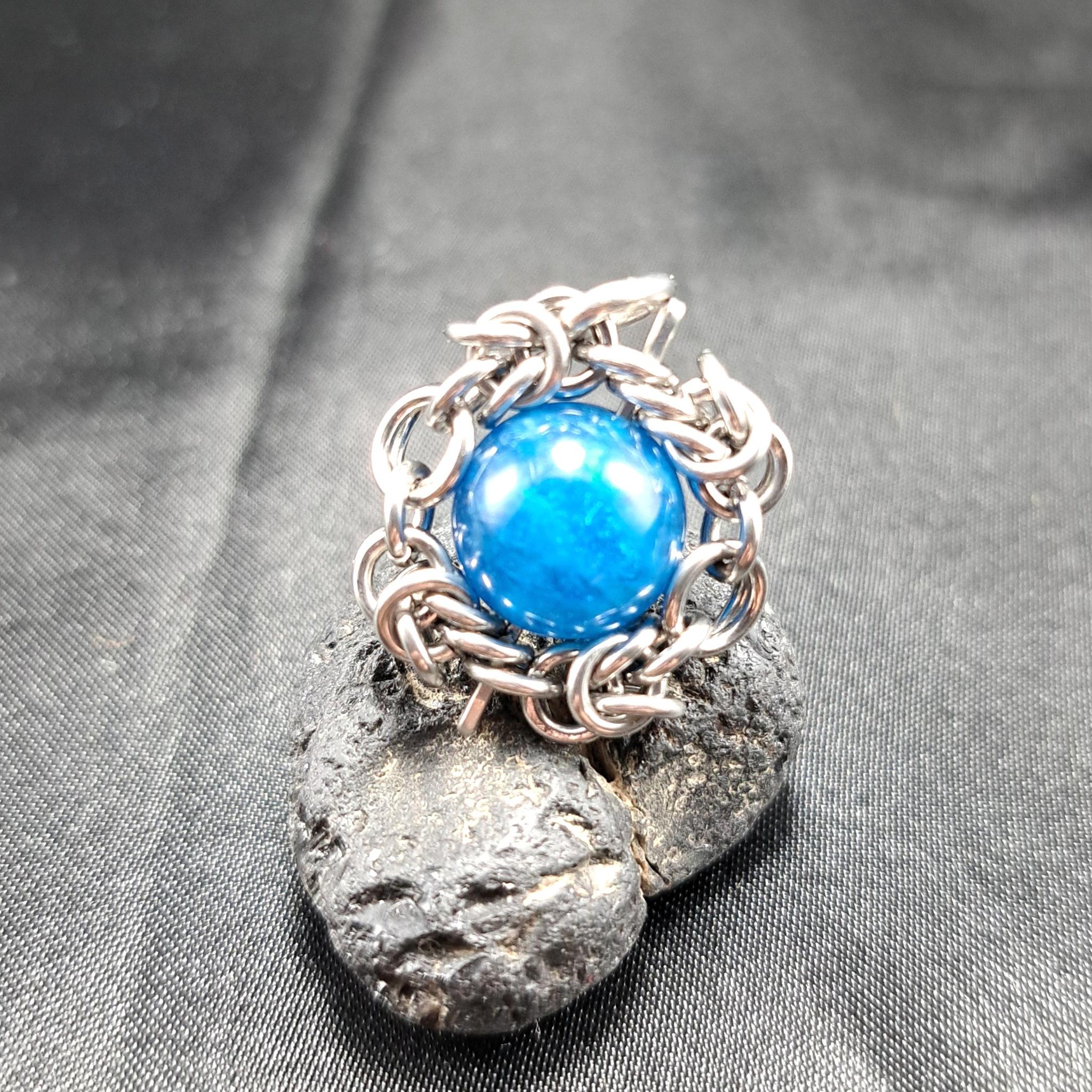 高発色! ディープブルー アパタイト　ペンダントトップ