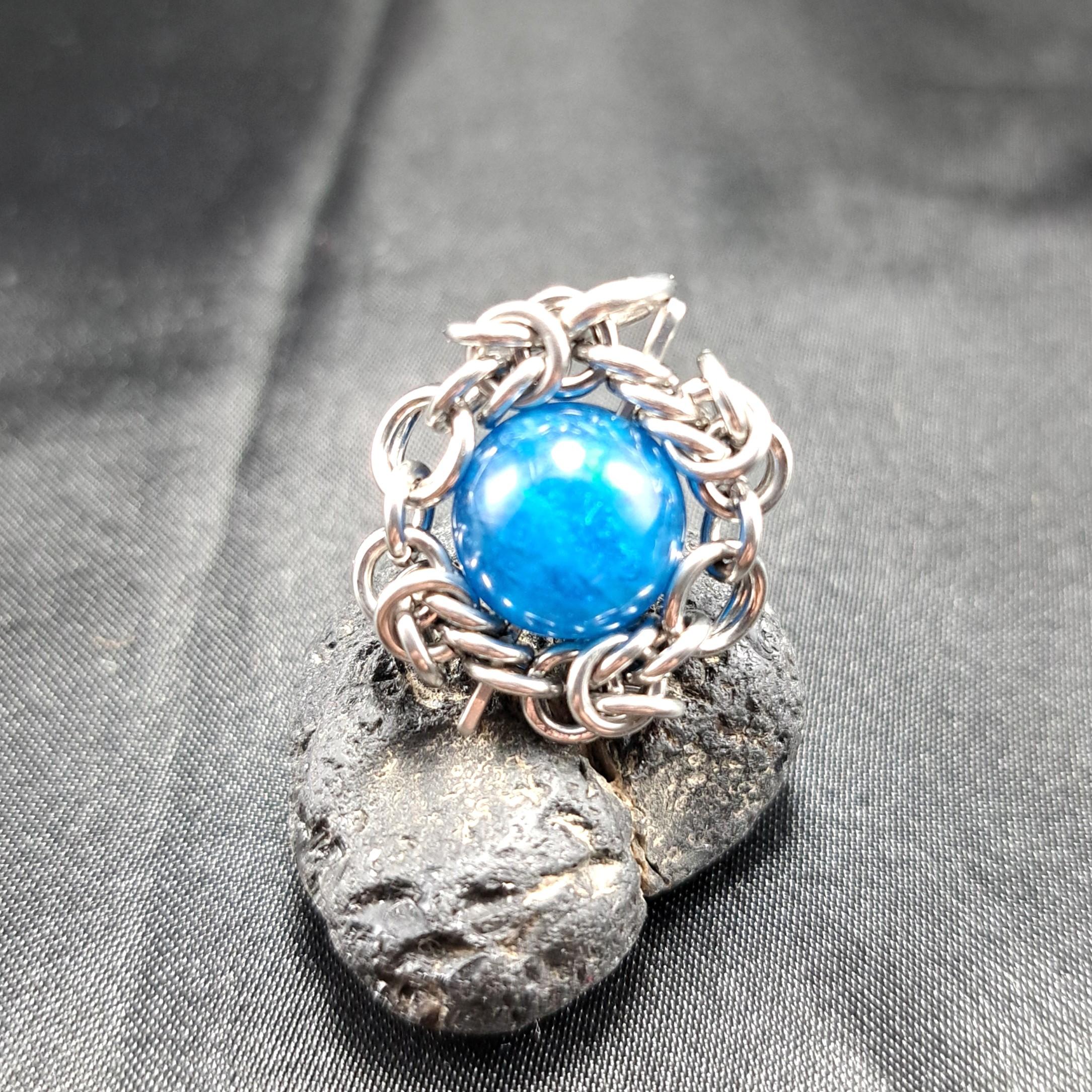 高発色! ディープブルー アパタイト　ペンダントトップ