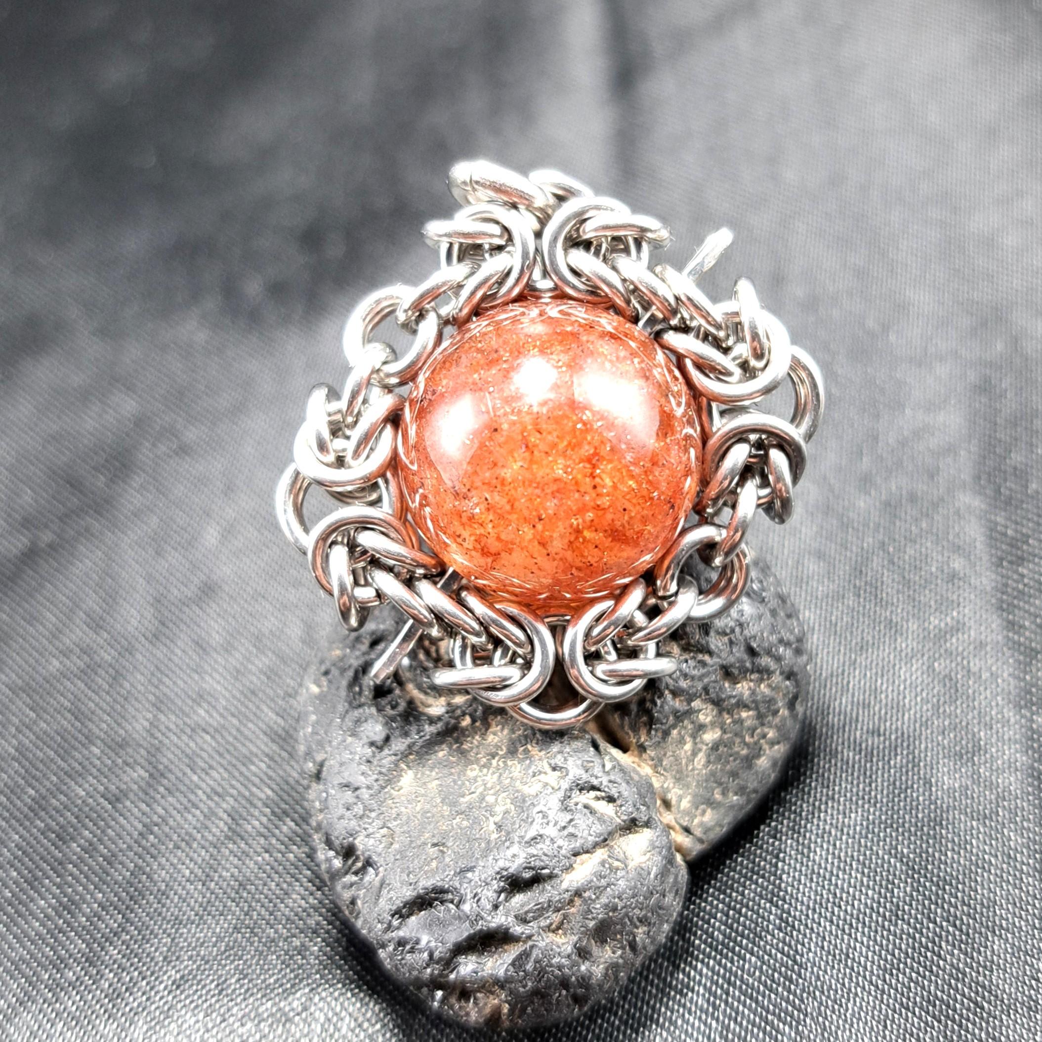 ライモナイト入り レッドアベンチュリン ペンダントトップ