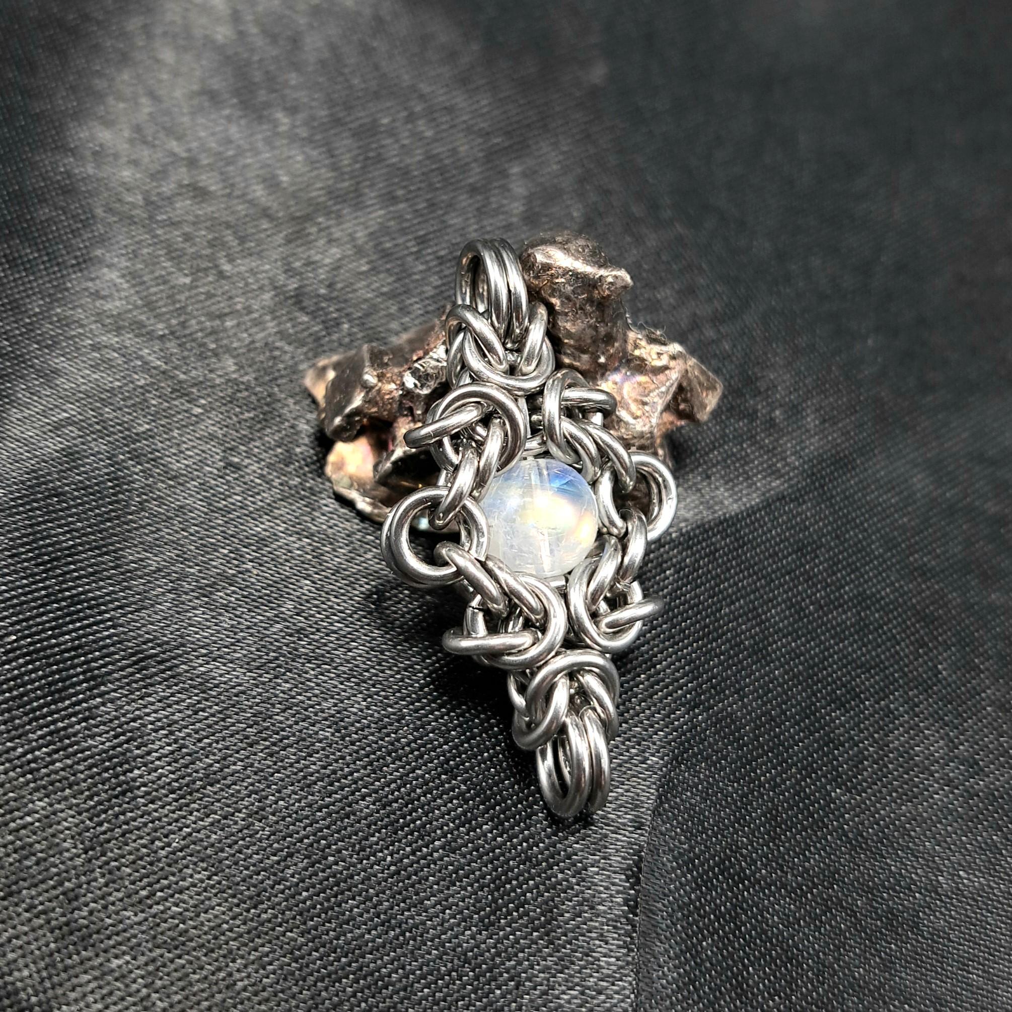 ホワイトラブラドライト　ペンダントトップ