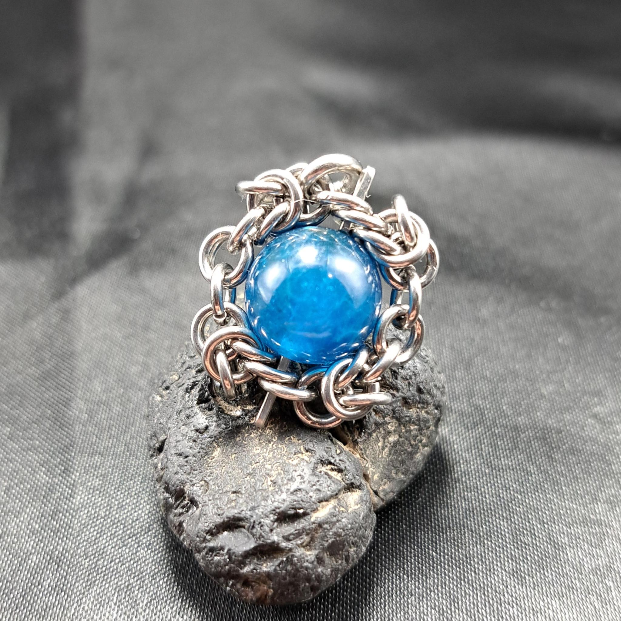 高発色! ディープブルー アパタイト　ペンダントトップ