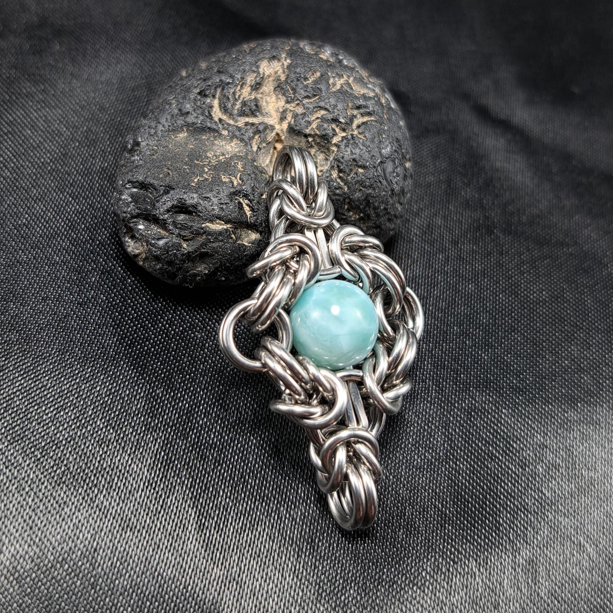 ラリマー　ペンダントトップ