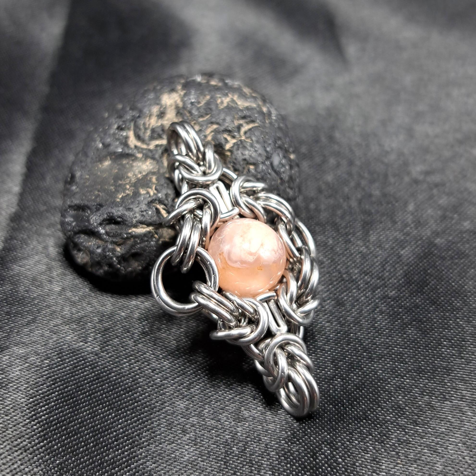 チェリーブロッサムアゲート （ 桜瑪瑙 ）ﾍﾟﾝﾀﾞﾝﾄﾄｯﾌﾟ