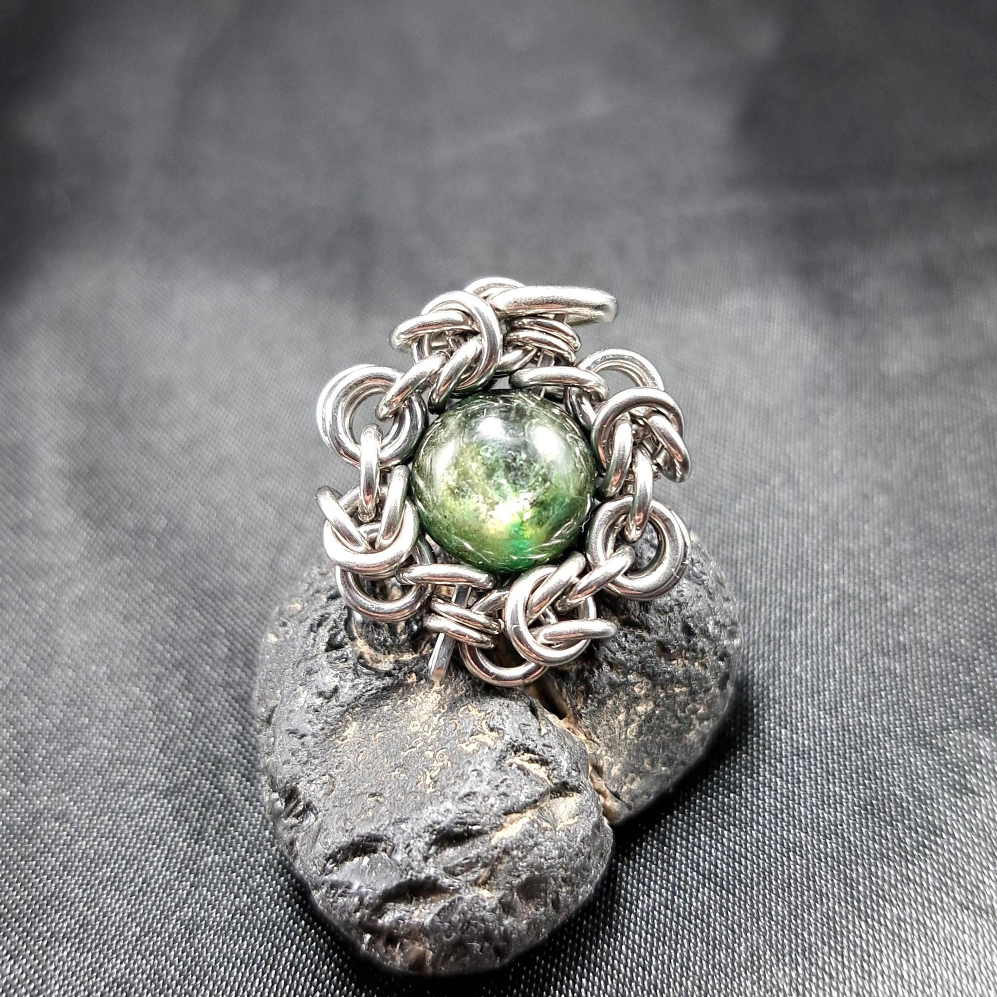 グリーンゴールデンマイカ　ペンダントトップ