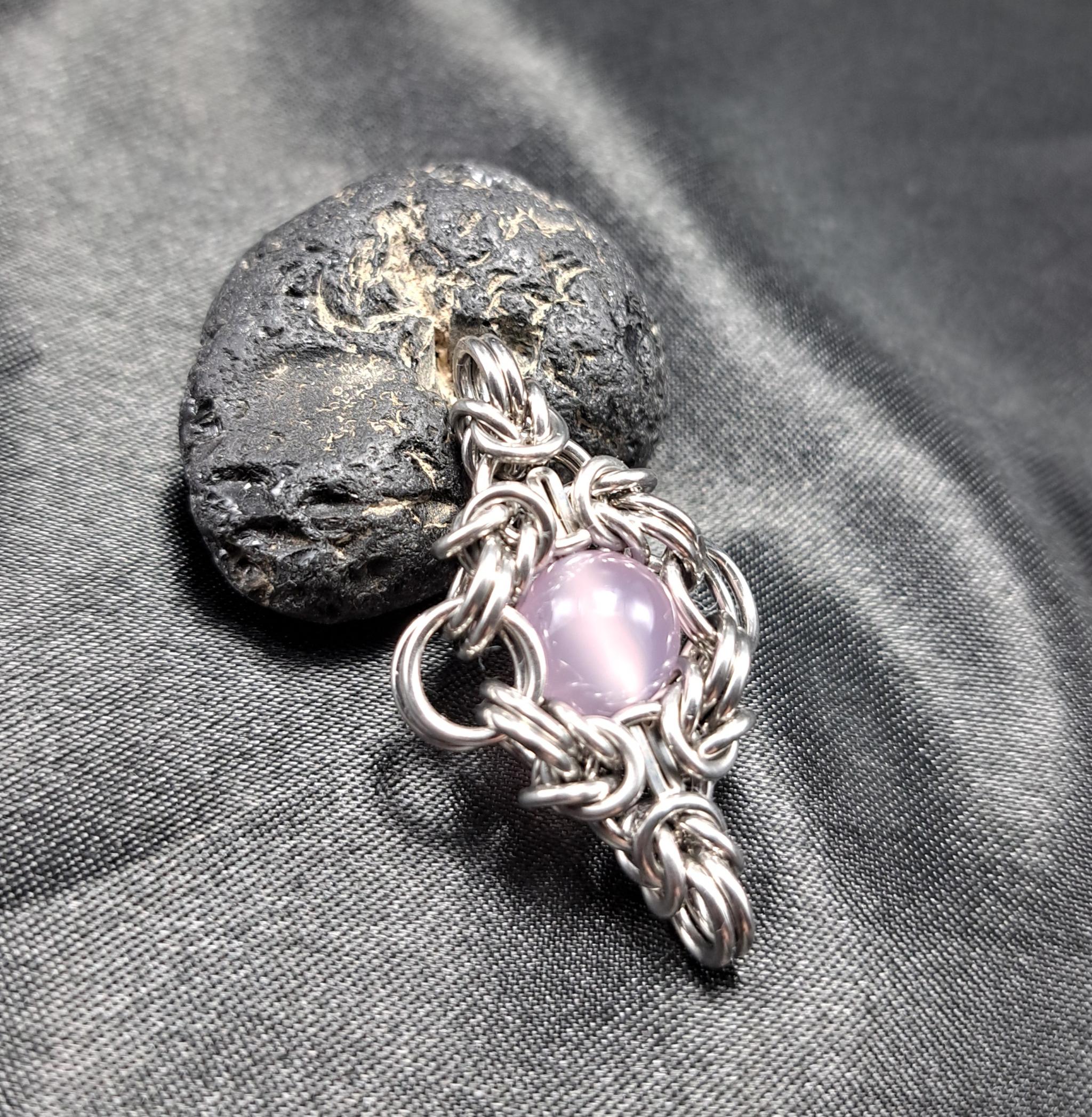 天然色! ラベンダーカルセドニー　ペンダントトップ