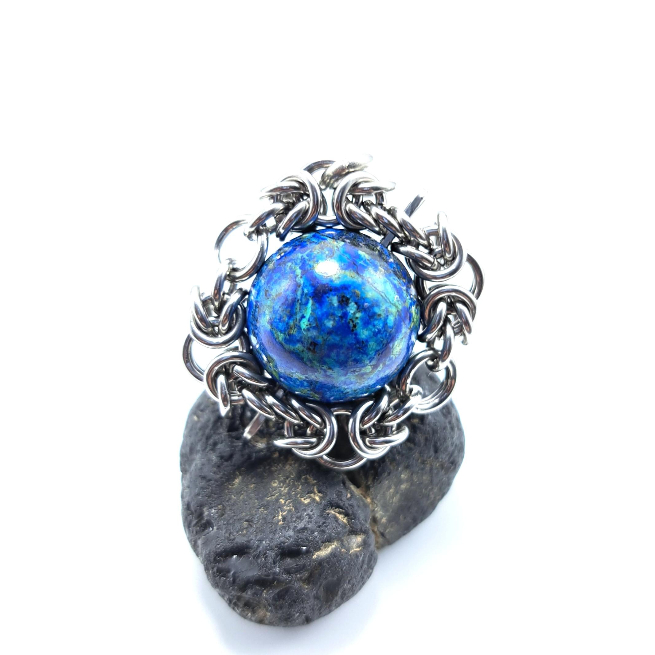 アズールブルー ! アズライトマラカイト ペンダントトップ1枚目の画像