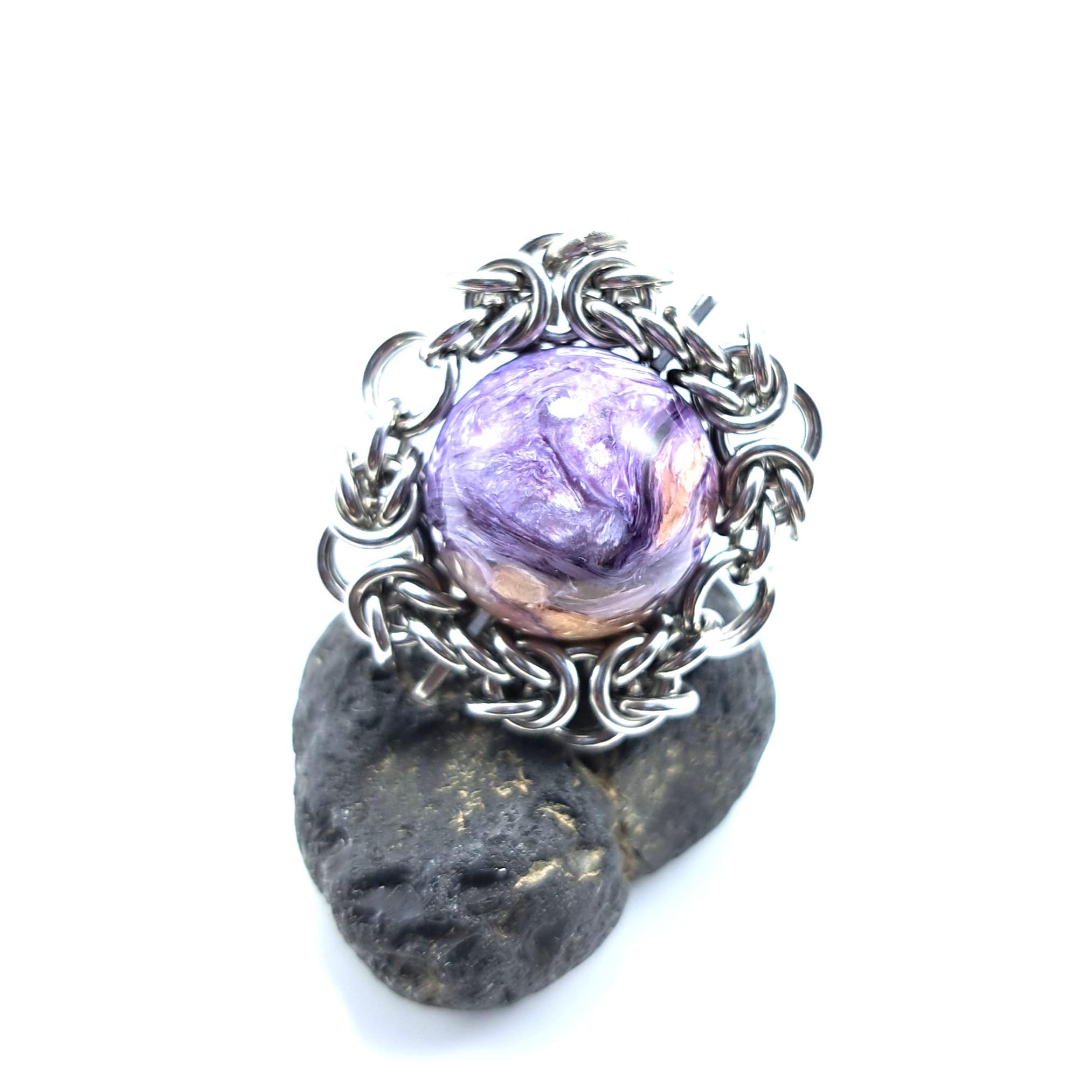 大珠! チャロアイト ペンダントトップ1枚目の画像