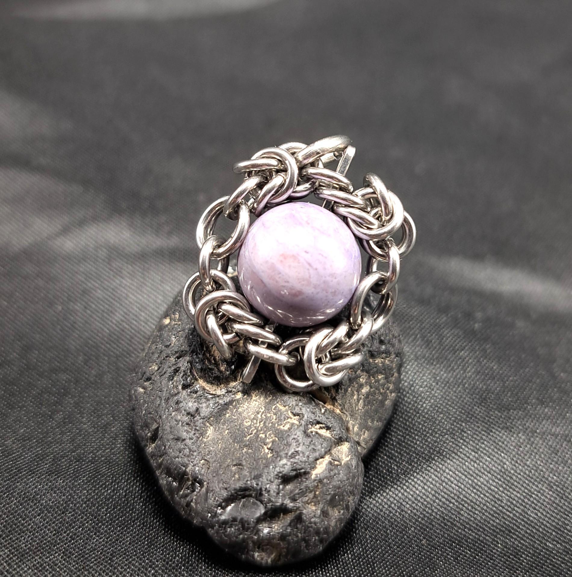 レアな産地・色合いの トルコ翡翠 ( ラベンダージェイド ) ペンダントトップ1枚目の画像