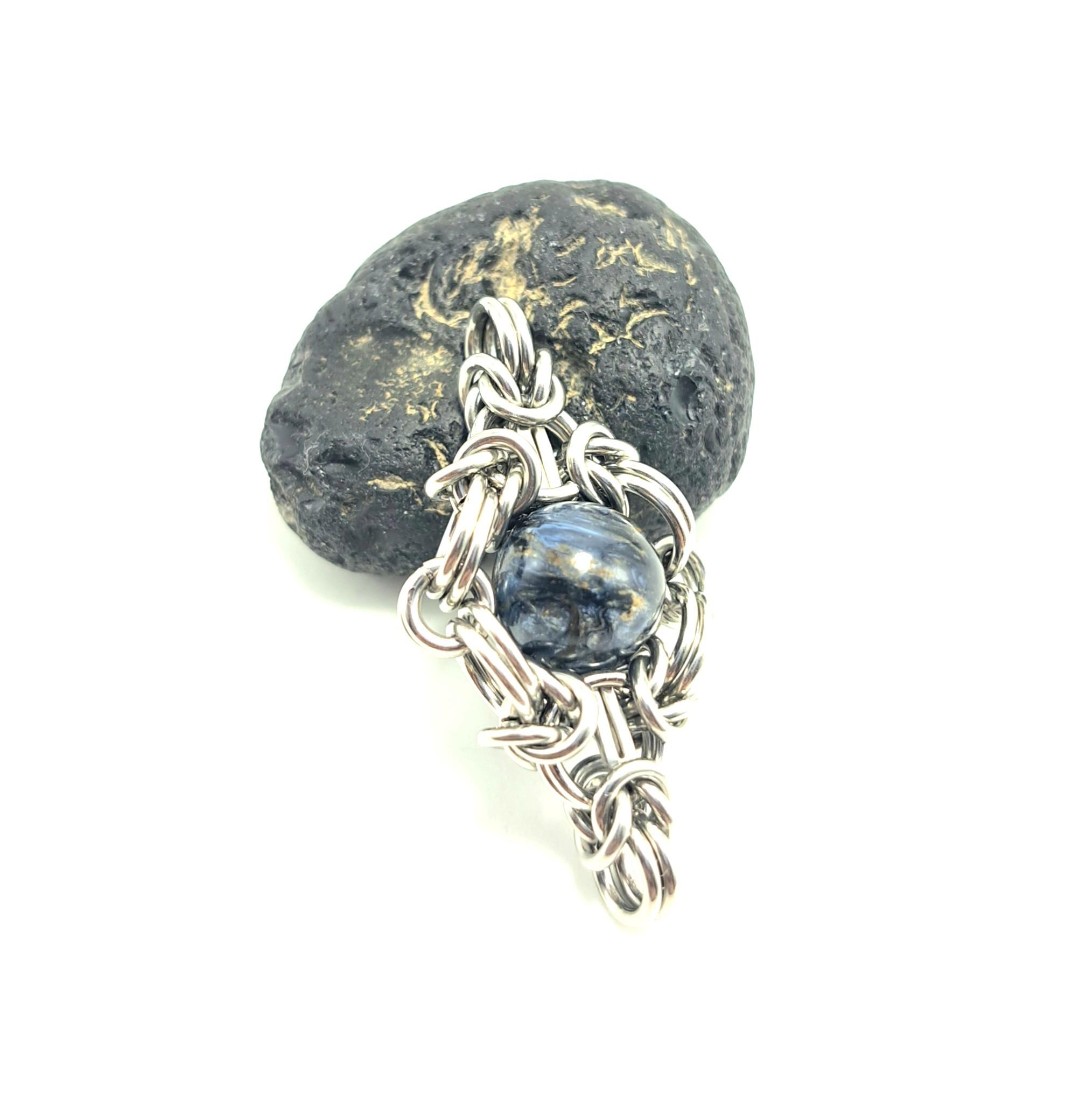 ブルーピーターサイト( テンペストストーン ) ペンダントトップ1枚目の画像